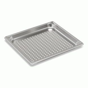 Vollrath 30113 2/3 Size Perforated Super Pan V Food Pan 22 Gauge Stainless Steel