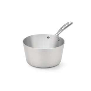 Vollrath 67302 2-3/4 Quart Tapered Sauce Pan Plated Handle Aluminum