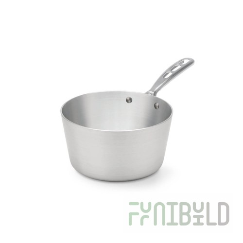 Vollrath 67302 2-3/4 Quart Tapered Sauce Pan Plated Handle Aluminum