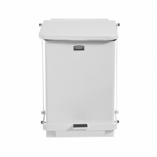 Rubbermaid FGST7EPLWH 12 Inch Waste Basket with 4 Gallon Capacity White Rubbermaid FGST7EPLWH 12 Inch Waste Basket with 4 Gallon Capacity White
