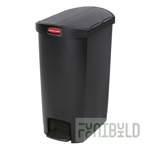 Rubbermaid Commercial Products 1883612 13 Gallon Indoor Trash Receptacle Black Plastic