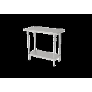 GSW USA WT-P1860 60 Inch Stainless Steel Work Table 16 Gauge Top with Undershelf
