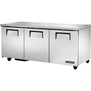 True Refrigeration TUC-72-HC~SPEC3 72 Inch Stainless Steel Undercounter Refrigerator 3 Section with Lock True Refrigeration TUC-72-HC~SPEC3 72 Inch Stainless Steel Undercounter Refrigerator 3 Section with Lock
