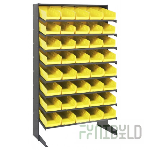 Quantum QPRS-104_YELLOW Pick Rack Sloped Single-sided