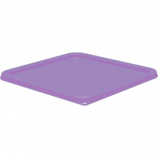 Carlisle 1197089 7.31 Inch Square Food Storage Container Lid Purple Polyethylene Carlisle 1197089 7.31 Inch Square Food Storage Container Lid Purple Polyethylene