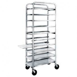 Winholt AL-1812BP-XB 26 Inch Mobile Full Height Pan Rack Aluminum with Open Sides Winholt AL-1812BP-XB 26 Inch Mobile Full Height Pan Rack Aluminum with Open Sides