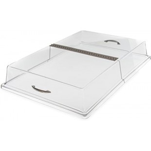 Carlisle SC2607 26-3/16 Inch Pastry Tray Cover Hinged Acrylic Clear Carlisle SC2607 26-3/16 Inch Pastry Tray Cover Hinged Acrylic Clear