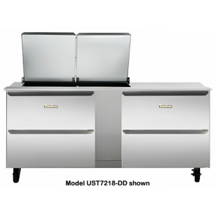 Traulsen UST7212-DD-SB 72 Inch Dealer's Choice Commercial Refrigerated Counter with Drawers Traulsen UST7212-DD-SB 72 Inch Dealer's Choice Commercial Refrigerated Counter with Drawers