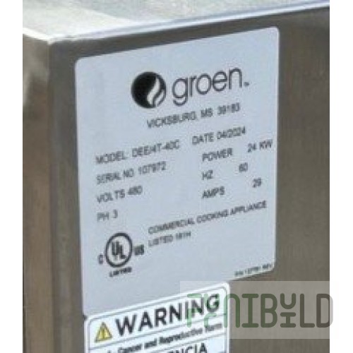 Groen DEE/4T-40C TA/3 Electric Kettle Mixer 47 Inch with 40 Gallon Capacity