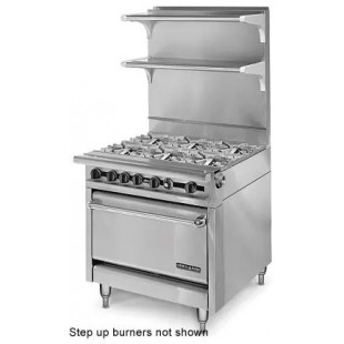 American Range HD34-6SU-1C_LP 34 Inch Gas Heavy Duty Range with Convection Oven 210000 BTU