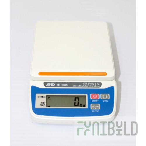 Penn Scale HT-3000 5-3/16 Inch Stainless Steel Portion Digital Scale with Tare