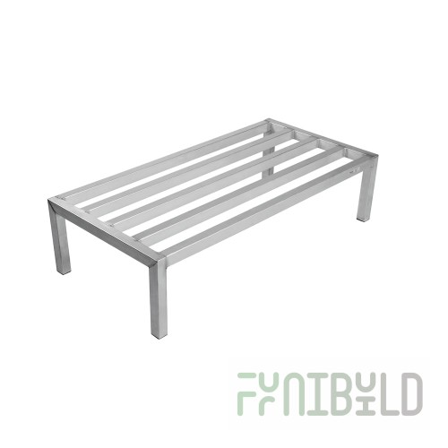 Winholt DASQ-4-820 48 Inch Aluminum Vented Dunnage Rack with 2100 lb Capacity