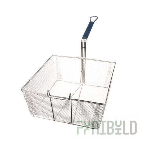 Pitco P6072144 13-1/4 Inch Square Fryer Basket Long Handle Fine Mesh