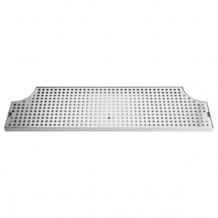 Micro Matic DP-MET-H-52-Z 52 Inch Drip Tray Trough Surface Mount Stainless Steel with Drain
