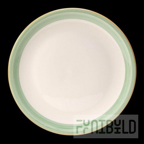 Steelite 15290614 12-1/2 Inch Diameter Pizza Plate China Rio Green