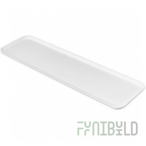 Carlisle 830FMT301 30 Inch Market Tray Air-flow Corners Fiberglass Pearl White