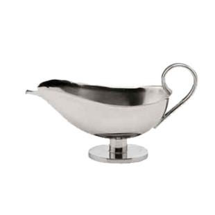 BauscherHepp 12.4816.0450 16 Oz Sauce Boat 18/10 Stainless Steel with Profile by Hepp