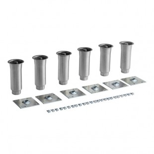 Beverage Air 00C31-032ABB 6 Inch Adjustable Legs with Plate for DW79/DW94 Set of 6