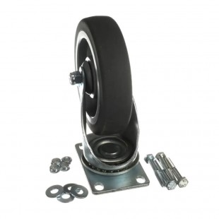 Carlisle IT410CS00 5 Inch Swivel Caster Non-marking Gray Polyurethane Wheel