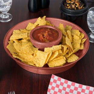 HS Inc HS1059-PK 14 Inch Round Deli Server Paprika with Plastic Flexible Design