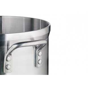 Winco AXHB-28 28 Quarts Without Cover Brazier Pan 18 Inch Diameter Aluminum