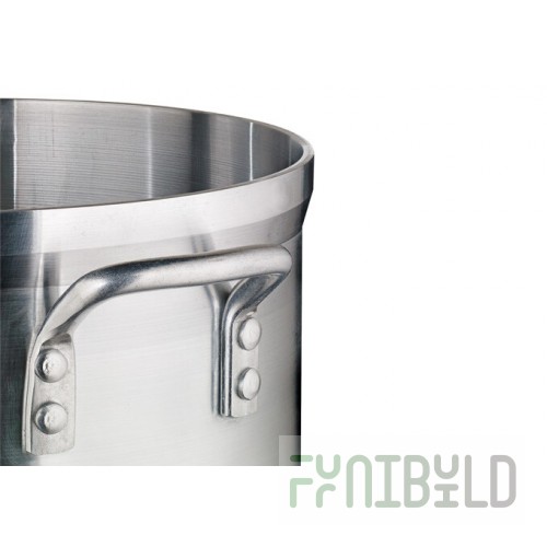 Winco AXHB-28 28 Quarts Without Cover Brazier Pan 18 Inch Diameter Aluminum
