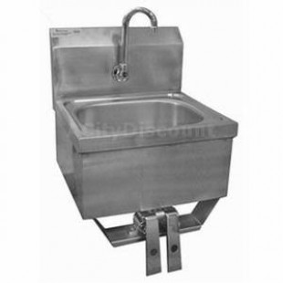 GSW USA HS-1615K-HF 15 Inch Hand Sink with Hand-Free Sensor Faucet and Strainer