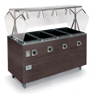 Vollrath T39947 60 Inch Electric Hot Food Station with 4 Swivel Casters