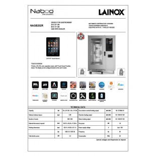 Lainox NAGB202R Naboo® Reloaded Combi Oven Gas Roll-in Lainox NAGB202R Naboo® Reloaded Combi Oven Gas Roll-in