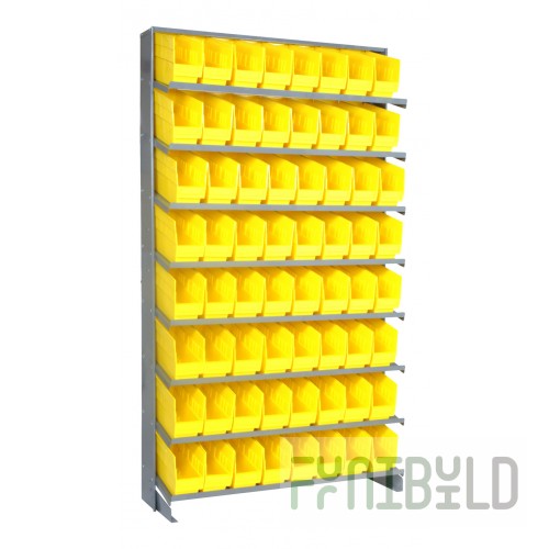 Quantum QPRS-203_YELLOW Pick Rack Sloped Single-sided