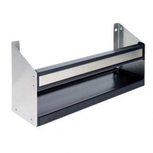 Glastender SSR-18-D 18 Inch Open Step-and-Rail Speed Rail Stainless Steel with PVC Sound-Deadening Covers Glastender SSR-18-D 18 Inch Open Step-and-Rail Speed Rail Stainless Steel with PVC Sound-Deadening Covers