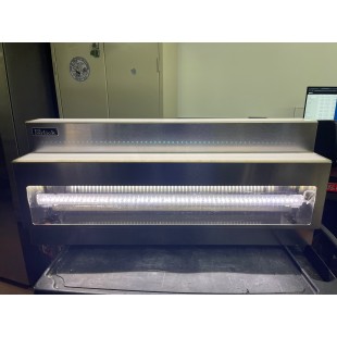 Perlick LMDS2-36L 36 Inch Lighted Merchandise Display Countertop Two-Tier Stainless Steel