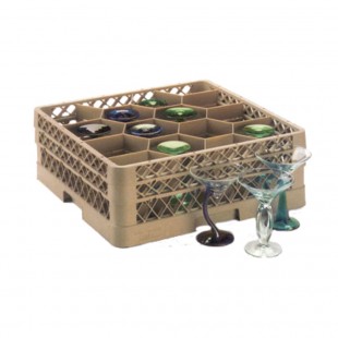 Vollrath TR18JJJJJJ 19-3/4 Inch Full Size Glass Rack with 12 Compartments