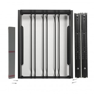 U-Line Corporation ULAWINERACK18 18 Inch Slide-out Wine Rack Stainless Steel with Durable Construction