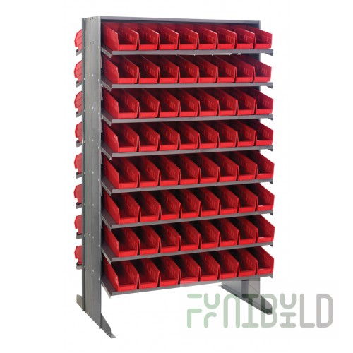 Quantum QPRD-101_RED Pick Rack Sloped Double-sided