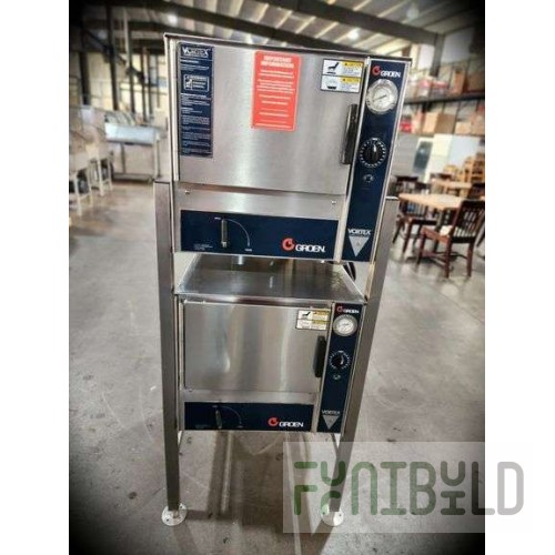 Groen VRC-3E 22 Inch Connectionless Electric Steamer Stainless Steel with 4 Gallon Reservoir