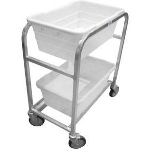 Winholt AL-L-2-BP 25 Inch Mobile Lug Cart Rustproof Aluminum with Gusset Legs Winholt AL-L-2-BP 25 Inch Mobile Lug Cart Rustproof Aluminum with Gusset Legs