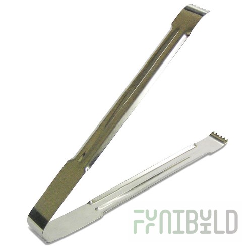 Winco 67001 9 Inch Stainless Steel Utility Tongs with Non-coated Handle