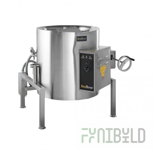 AccuTemp ALTWE-60MV Electric 60 Gallon Tilting Kettle Mixer 2/3 Jacket Stainless Steel