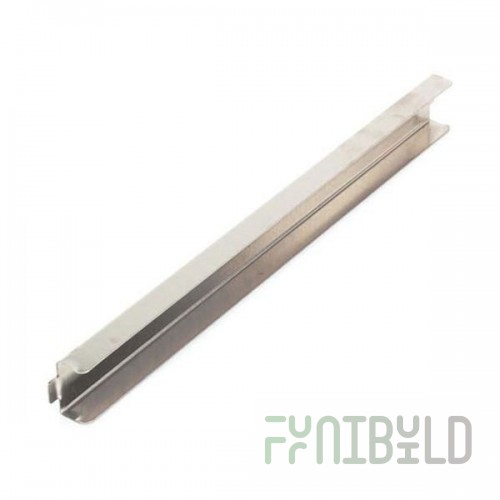Atlas Metal S80103 20 Inch Separator Channel Stainless Steel with Descriptors