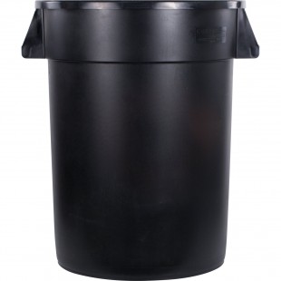 Carlisle 34103203 25-1/2 Inch Diameter Waste Container Ergonomic Black Polyethylene
