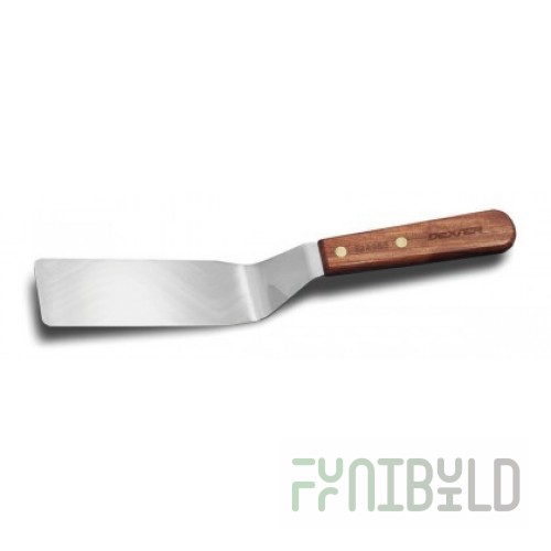 Dexter Russell S2496B 6 Inch Blade Offset Spatula Rosewood Handle Stainless Steel