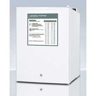 Summit FF28LWHGP 18 Inch Medical Refrigerator 2.4 Cu Ft Compact with Locking Door