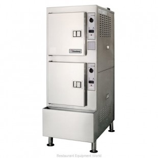 Cleveland 24CGA10.2@NQS 24 Inch Floor Model Gas Convection Steamer 144000 BTU with SureCook Controls