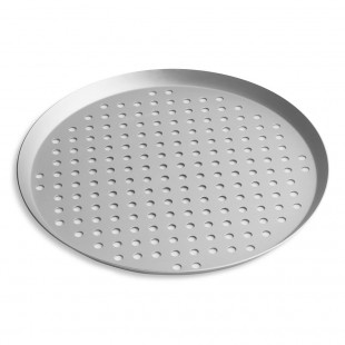 Vollrath PC13PCC 13 Inch Perforated Pizza Pan Aluminum Press Cut with NSF