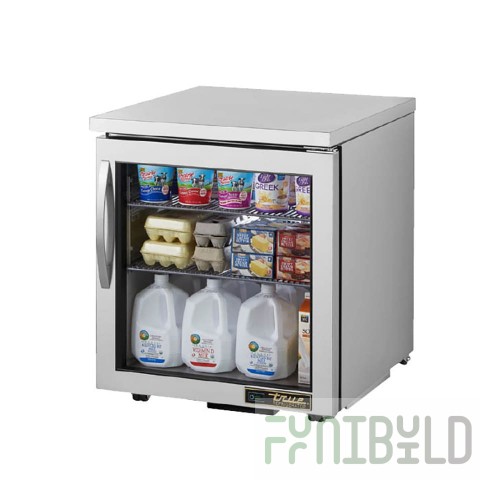 True Refrigeration TUC-27G-LP-HC~FGD01 27 Inch Stainless Steel Refrigerator 1 Section