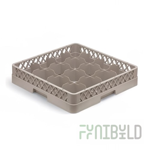 Vollrath TR4DDD-44 Full Size Glass Rack 19-3/4 Inch Co-Polymer Plastic Beige