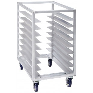 Channel T437A3 21 Inch Aluminum Cafeteria Tray Rack with 5 Inch Casters Channel T437A3 21 Inch Aluminum Cafeteria Tray Rack with 5 Inch Casters