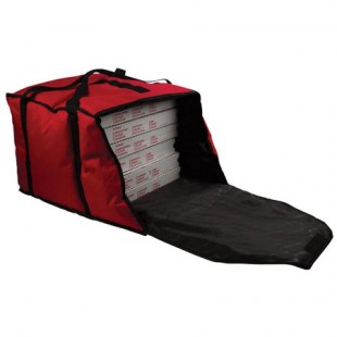San Jamar PB20-12 20 Inch Pizza Bag Insulated for 6 Boxes Red Fabric San Jamar PB20-12 20 Inch Pizza Bag Insulated for 6 Boxes Red Fabric
