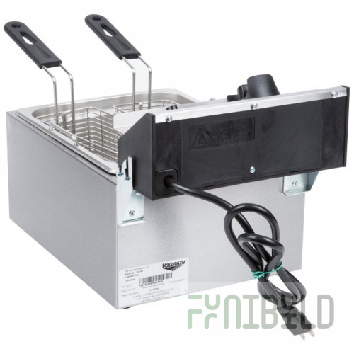 Vollrath 40705 11 Inch Electric Deep Fryer with Two Small Baskets